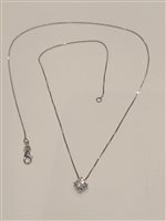 Necklace Duezeta in White Gold GIOBPL4GRIF2ZM4